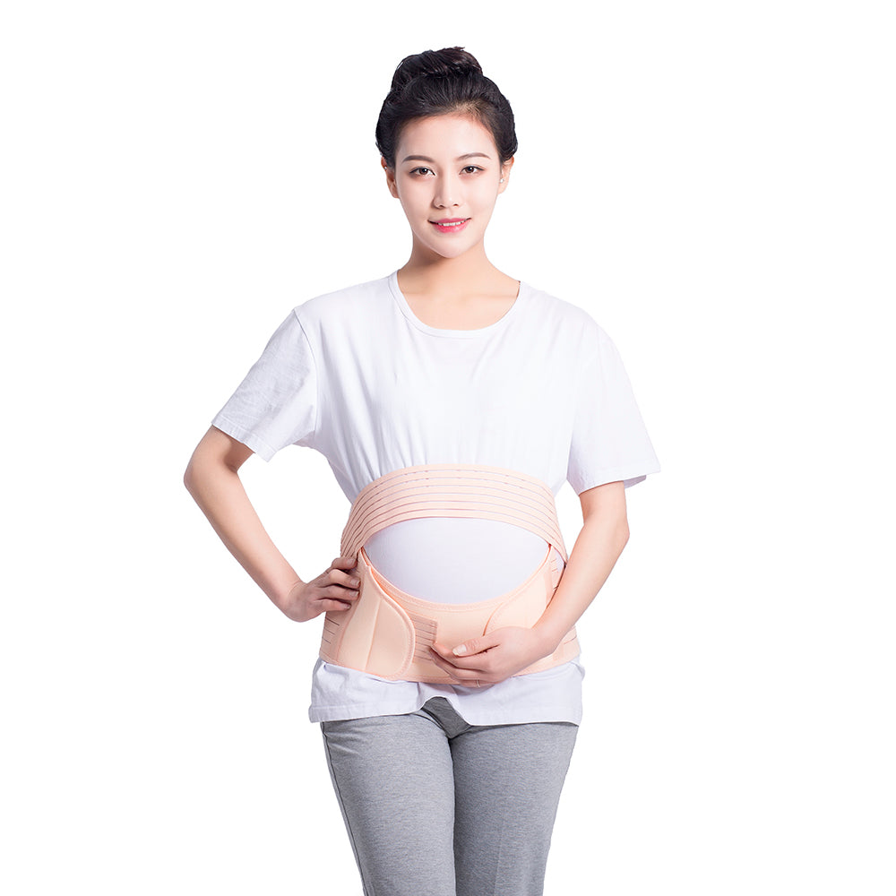 Pregnancy Support Maternity Belt, Waist/Back/Abdomen Band, Belly Brace (Beige)